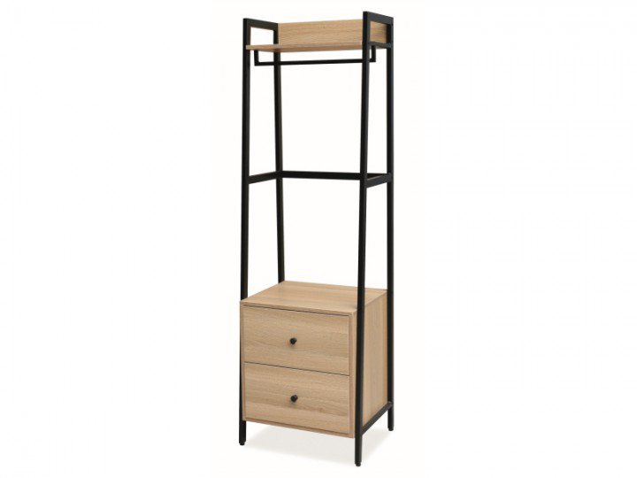 Вішалка Sol B Дуб/Чорний Signal